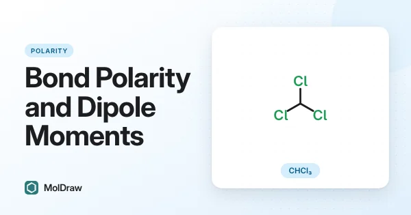 Struttura a scheletro del cloroformio, CHCl3, una molecola tetraedrica con tre legami carbonio–cloro e un legame carbonio–idrogeno