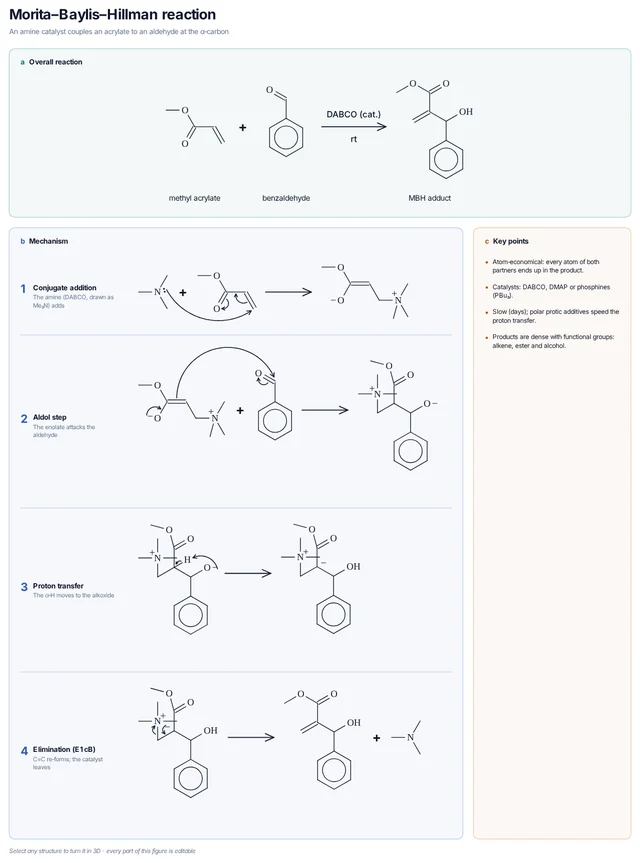 Morita–Baylis–Hillman reaction mechanism template