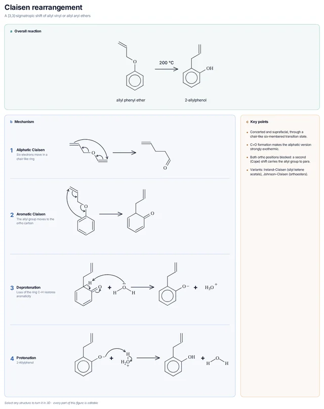 Claisen rearrangement mechanism template