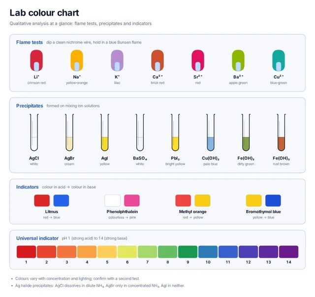 Lab colour chart template preview