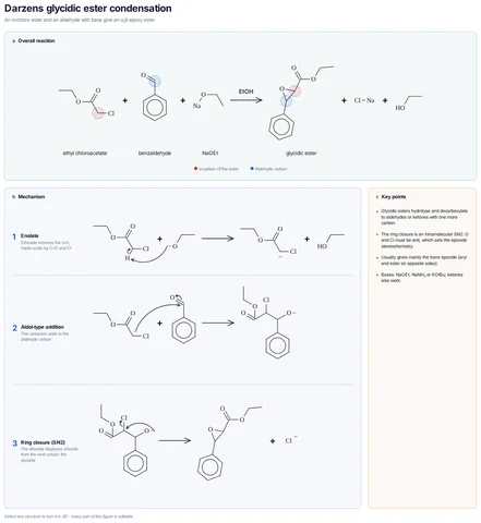Darzens glycidic ester condensation template preview