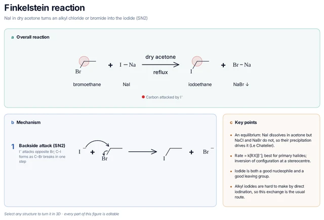 Finkelstein reaction template preview