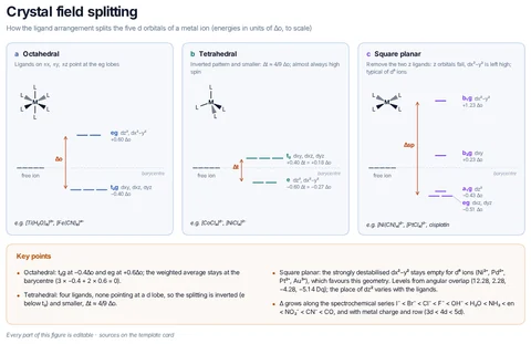 Crystal field splitting template preview