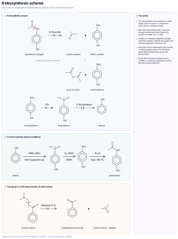 Retrosynthesis scheme template preview