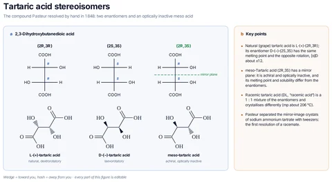 Tartaric acid stereoisomers template preview